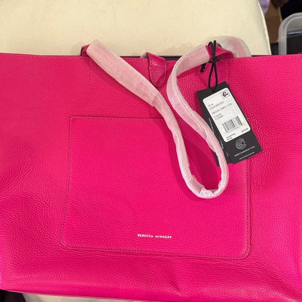 Rebecca Minkoff Megan Nylon Tote – Hot Pink NWT with Dustbag and tags